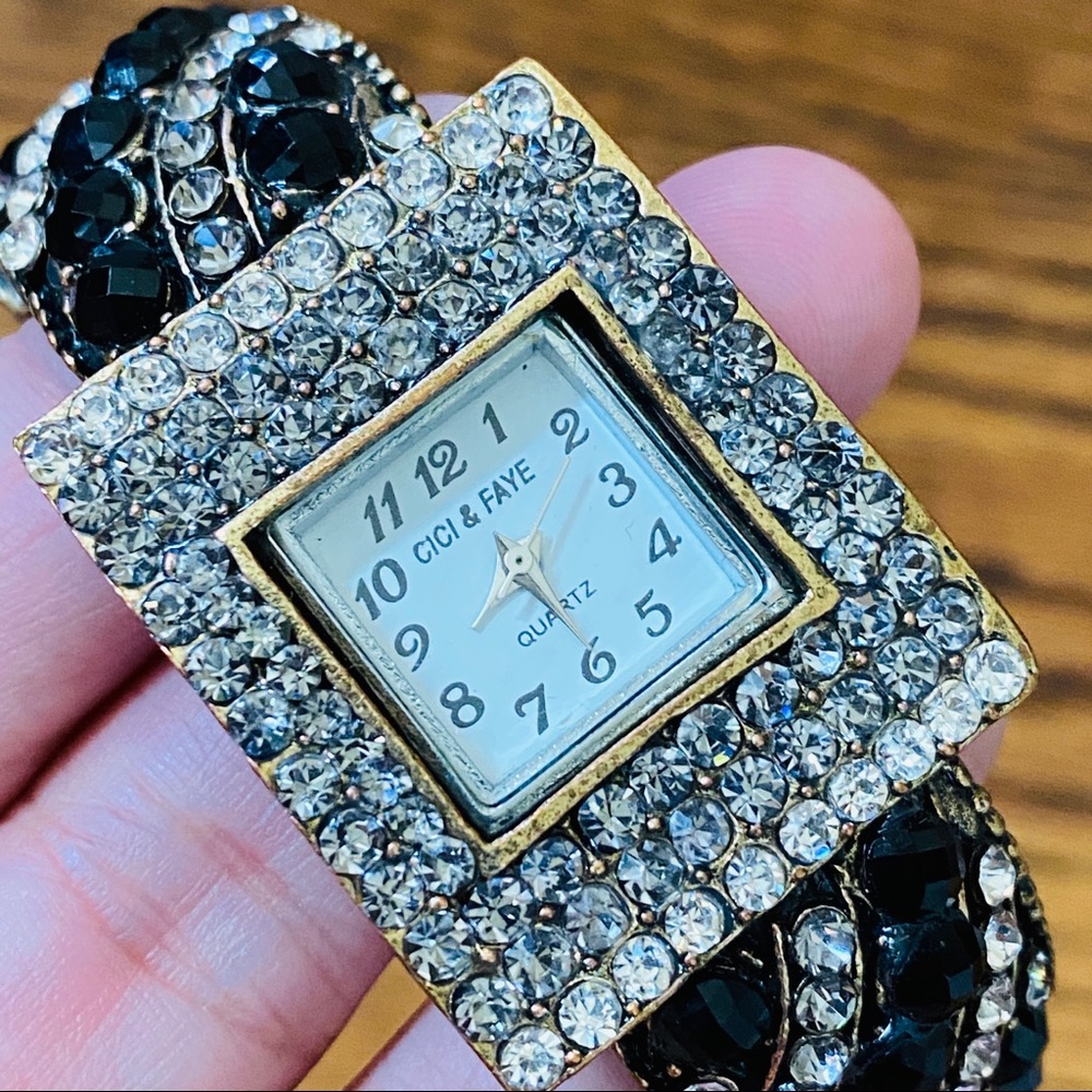 Cici & Faye Rhinestone Watch